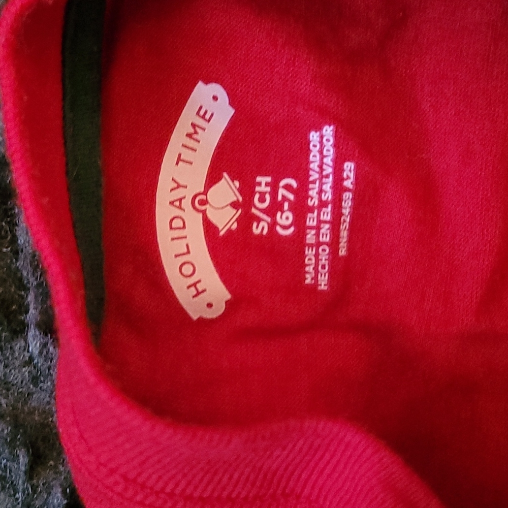 S(6/7) I'm Down with Santa red shirt - Picture 2 of 2